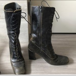 Miu Miu Lace Up Boot